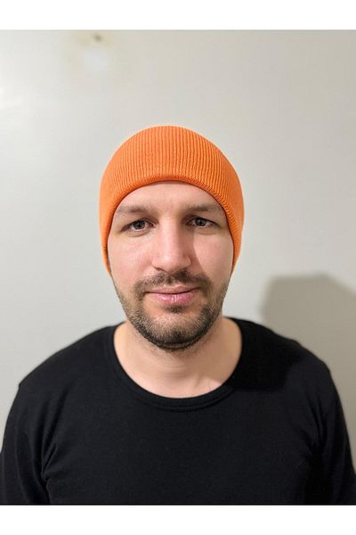 Bufferland Orange Folded Unisex Beret