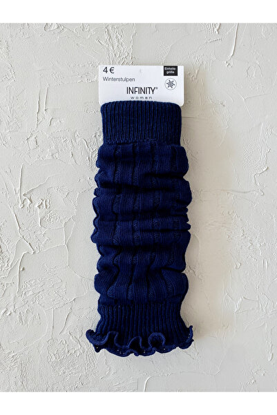 MyBio Kadın Lacivert Premium Aerobik Kalın Tozluk Bot Çorabı