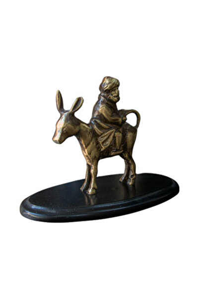 Genel Markalar Masa Üstü Biblo Nasrettin Hoca Pirinç Döküm