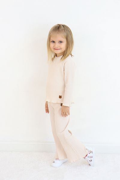 Pijamella Girls' 2-Piece Set Basic Sweatshirt Top-Spanish Leg Bottom