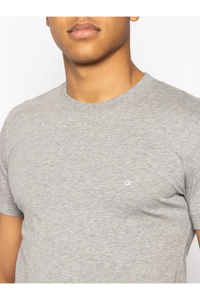 Calvin Klein Logo Embroidery Cotton T-shirt