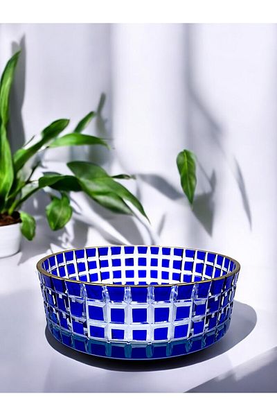 Paşabahçe Crystal Cut Cardelin Presentation Bowl
