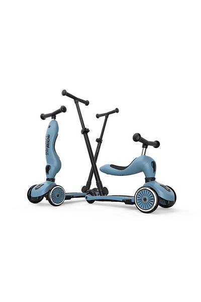 SCOOT AND RIDE Push and Go Parental Control Child Scooter Steel 240527 -00071