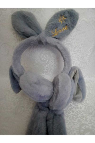 Fua Shop Children's Plush Bow Movable Ear Movable Sound Winter Earmuff