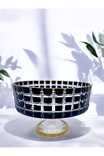 Paşabahçe Crystal Brother with Presentation Cut Gold A. Presentation Bowl