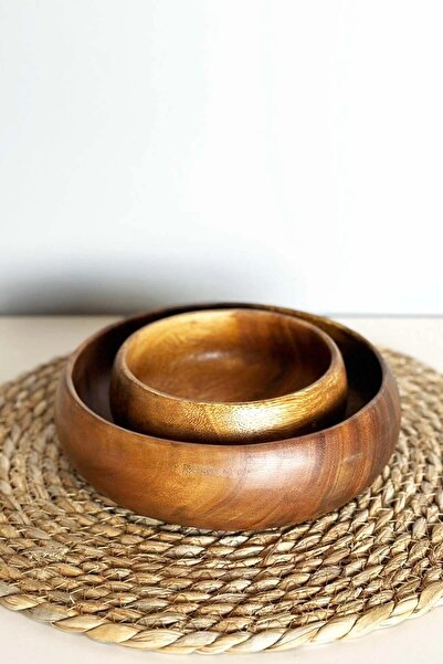 SepetçiBaba Bella - Acacia 2 Piece Bowl Set 20 cm / 15 cm