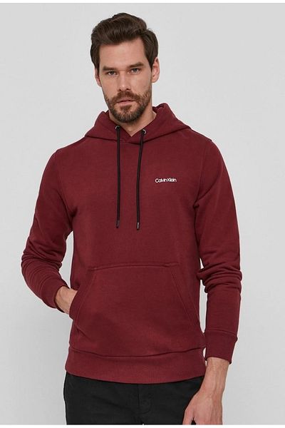 Calvin Klein Logo Embroidered Hooded Sweatshirt