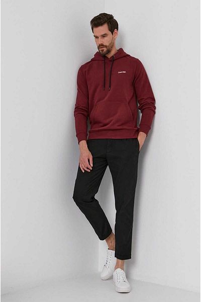 Calvin Klein Logo Embroidered Hooded Sweatshirt