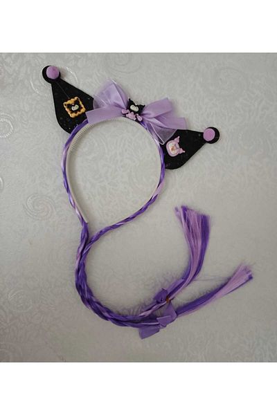 Fua Shop Girl's Kurami Crown with Bow and Braid Hair