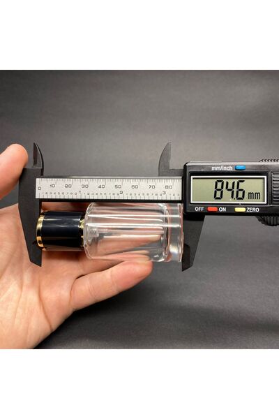 Ahsa Ticaret 2 Adet 30 ML PARFÜM ŞİŞESİ - GÜMÜŞ METAL SPREYLİ + GOLD SİYAH KAPAKLI