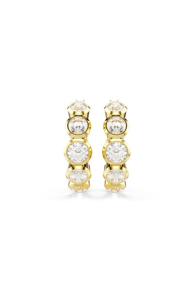 Swarovski Bernsteinfarbene goldfarbene Ohrstecker 5711483