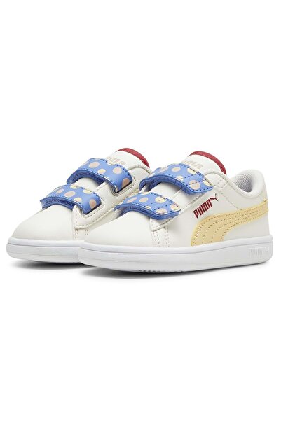 Puma Smash 3.0 SummerCamp V In 395605-01 حذاء رياضي للأطفال باللون الأبيض