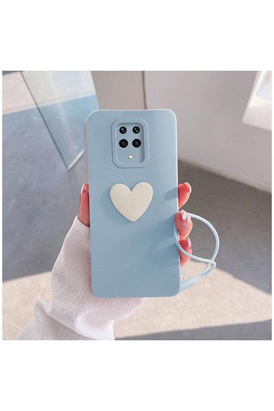 Zebana حافظة متوافقة مع هاتف Xiaomi Redmi Note 9 Pro من السيليكون باللون الأزرق الفاتح