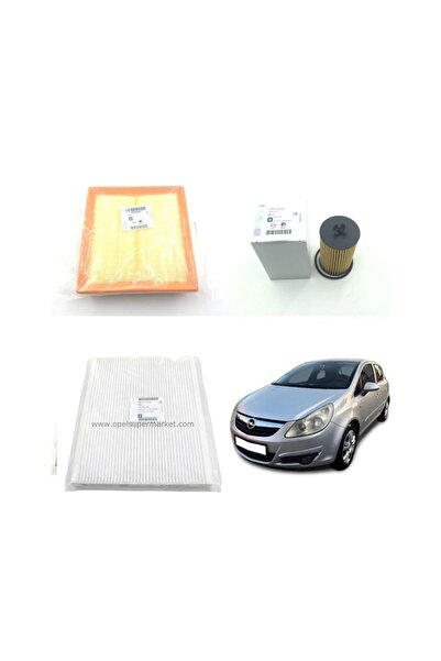 General Motors Gm Opel Corsa D 1.2/1.4 Benzinli Filtre Bakım Seti Gm 5w30 Dexos2 4lt Motor Yağ 2023 Üretim