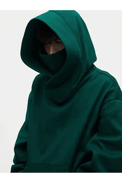 aynewmoda Men's Casual Color-Blocking Zip-Up Hooded Sweatshirt Polyester, Machine Washable
