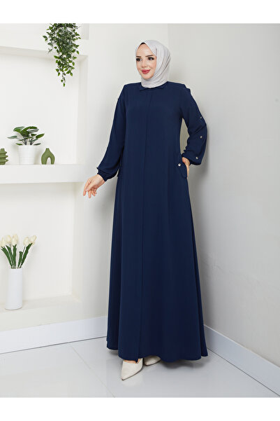 MODA ESRE FASHION TESETTÜR GİYİM MEVLANA SPOR FERACE KOLU PİLELİ DÜĞMELİ ARKASI A PİLELİ CEP KAPAKLI