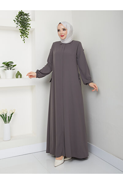 MODA ESRE FASHION TESETTÜR GİYİM MEVLANA SPOR FERACE KOLU PİLELİ DÜĞMELİ ARKASI A PİLELİ CEP KAPAKLI