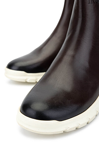 Tamer Tanca Erkek Hakiki Deri Kahverengi Casual Bot