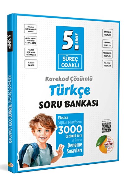 Editör Yayınevi Editör Yayınları 5. Sınıf Süreç Odaklı Türkçe Soru Bankası