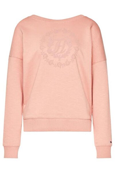 Tommy Hilfiger OVERSİZE FLORAL ORGANIC COTTON SWEATSHIRT