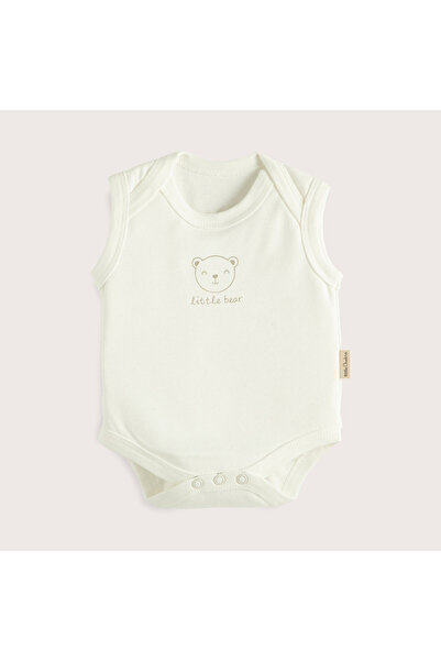 Chakra Cool Bear 3'lü Kolsuz Body Set Ekru/Lacivert