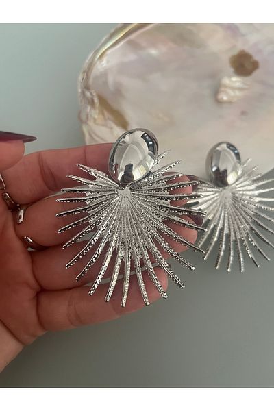 Hoop jewelery أقراط نموذج النخيل المتدلية على شكل كبير