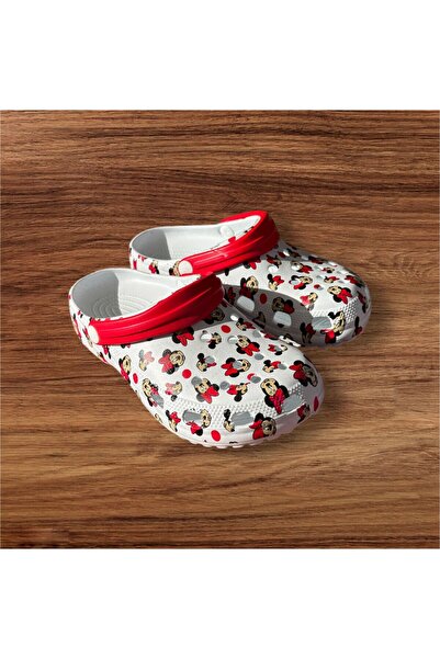 AkınalBella AKINALBELLA KADIN MİNİMOUSE BASKILI HAFİF TABAN ÖNÜ KAPALI EVA TERLİK SANDALET