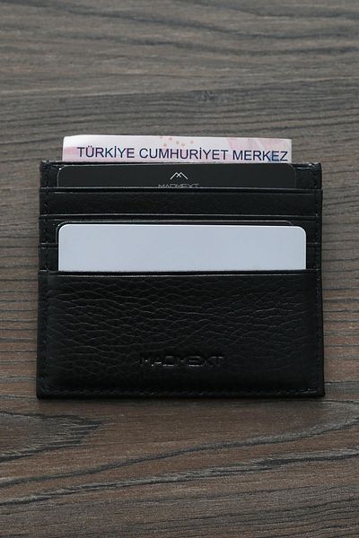 Madmext Γνήσιο Δερμάτινο Ανδρικό Καρτοθήκη με Μαύρο Διαμέρισμα 7253