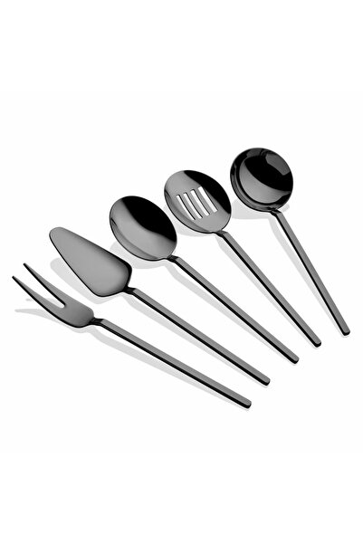 Dame Marie CARRE BLACK 5 PARÇA SOS SERVİS SETİ