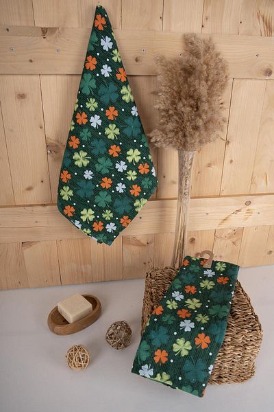 Baveno Baveno Patterned Embroidered Gift Towel Set - 100% Cotton, 40X66 cm