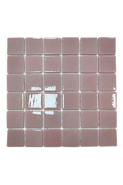 MozaiKristaL Tüm Yüzeyler Için 50x50 Mm. A. Pembe 31.5x31.5cm Fileli Cam Moza...