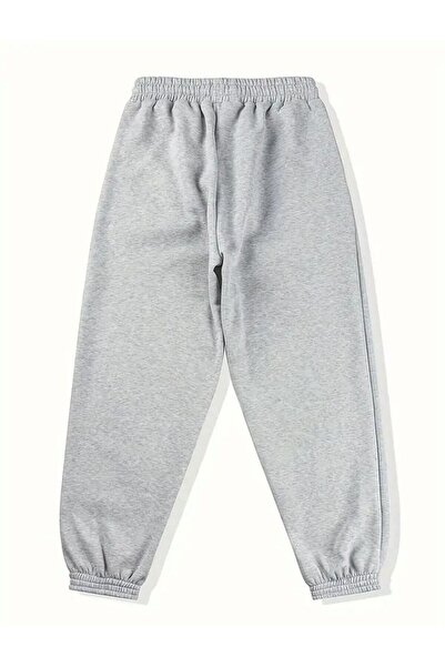 FİTGO Pantaloni de trening pentru copii cu picior din cauciuc gri Rose Gold