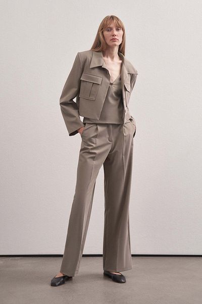 mathilda store Women's Elias Edition Dark Mink Palazzo Pants