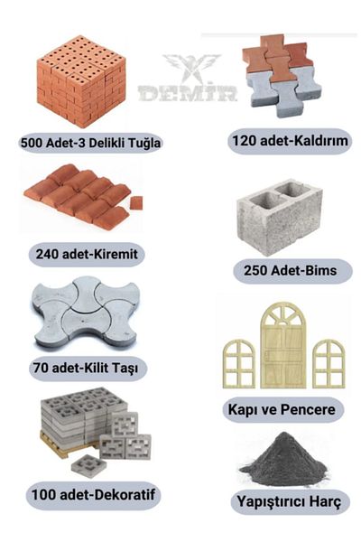 Demir Yapım Miniature Brick Construction Set (Big Pack)