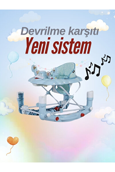 modabebekler Unisex Yeni Nesil Kiddy Yürüteç Sallanır Müzikli Oyuncaklı Bebek...