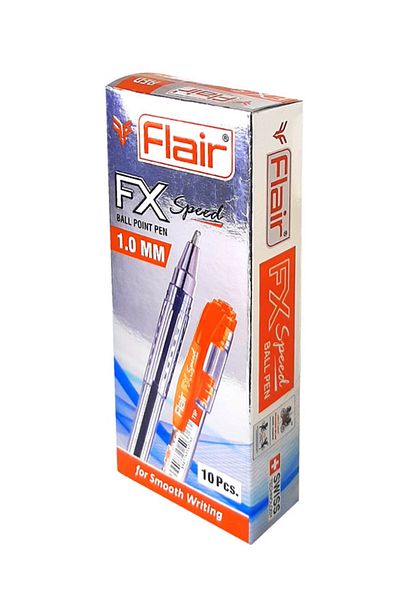 Flair FX Speed Ball Point Pen 1.0mm Set of 10pcs, Red