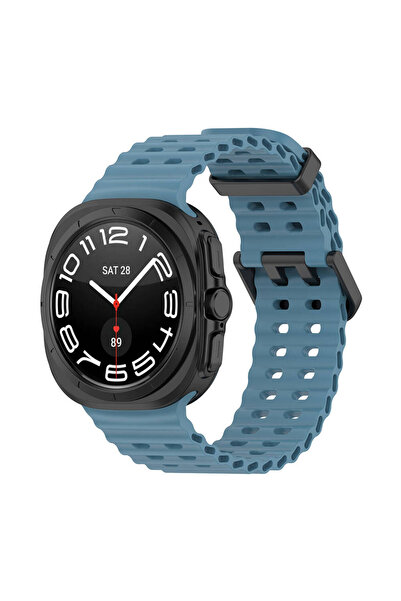 UnDePlus Samsung Galaxy Watch Ultra 2/1 47mm Kordon Oluklu Geçmeli Silikon Ba...