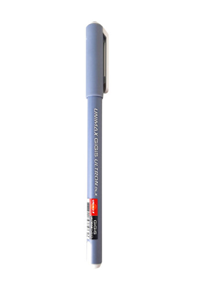 UNIMAX مجموعة أقلام حبر جاف ULTRON DLX 0.7 مم، مكونة من 12 قطعة، باللون الأسود