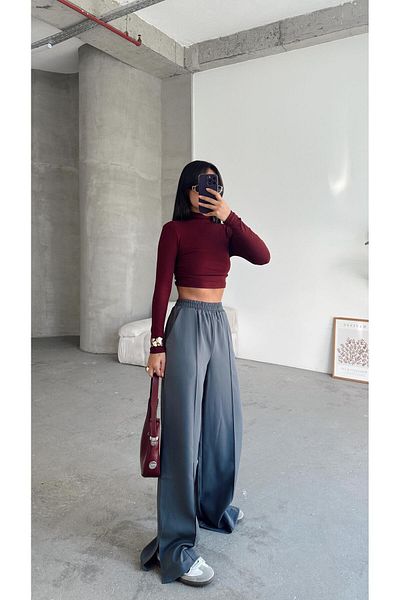 mydukkan.co Smoked Renew Pants - Front Seam Detail and Side Slit