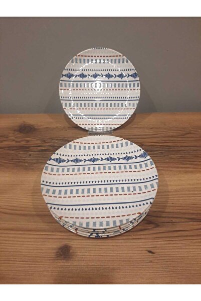 Keramika KERAMİKA 20 CM PASTA TABAĞI 6 ADET BALIK PARLAK