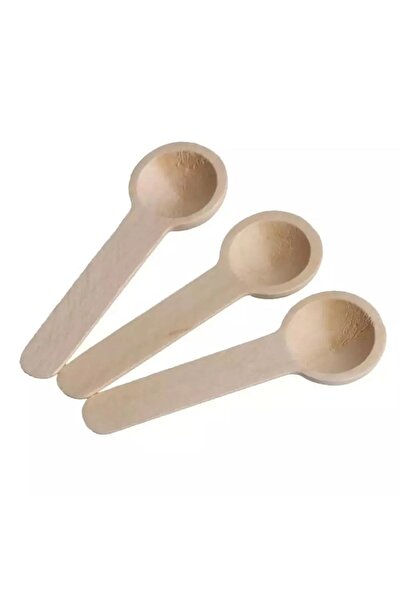KRM HOME 12 Wooden Spices Honey and Jam Spoons, Round Wooden Spoons
