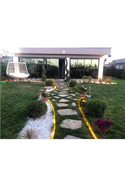 trendbahce Led Takılabilir Çim Sınırlayıcı 25 Mtl Çim Ayırıcı
