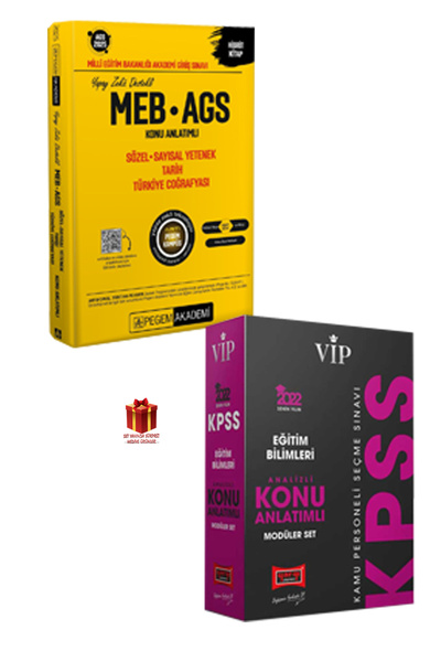 Pegem Akademi Yayıncılık MEB AGS Sayısal Sözel Konu Anlatımı+KPSS Eğitim Bili...