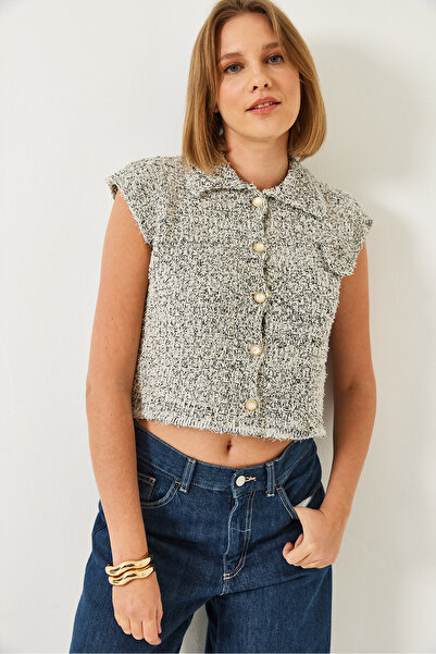 Bianco Lucci Γυναικείο πλεκτό γιλέκο 20246244