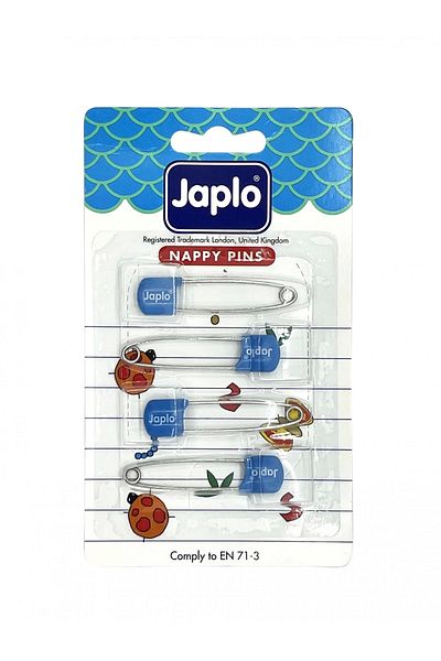 Japlo Safety Safety Baby Pin Set of 4 - Blue