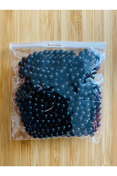 Nazarone Mărgele de perle Plasrik de 4 mm 2 șuvițe Aproximativ 400 buc. Negru