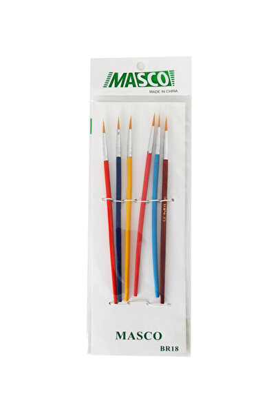 MASCO مجموعة فرش الرسم المكونة من 6 قطع