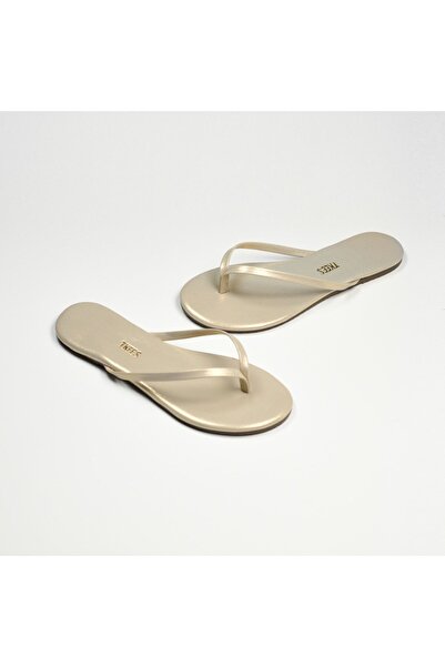 Tkees Papuci de damă Classic Glitter Gold Daily eleganti