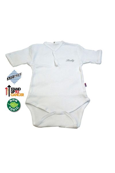 Sema Baby Half Sleeve Camisole Badi (BODY) - White 6-12 Months