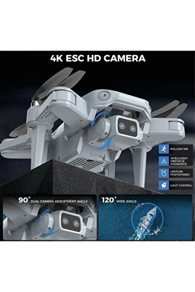 Genel Markalar LH-X68G 4K Drone Wifi Kamera FPV Drone Otomatik Dönüş Yol Noktası Beni Takip Et Özellikli